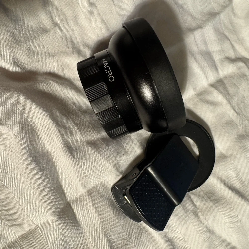 Black Clip-On Smartphone Camera Lens by [Brand]